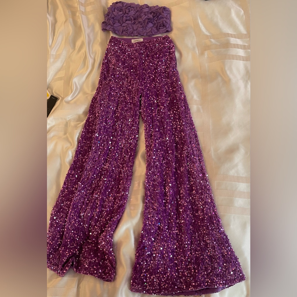 Purple Sequin Set